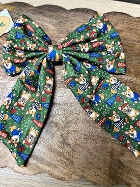 Griffy & Drake Sailor Bow Green Extra Large